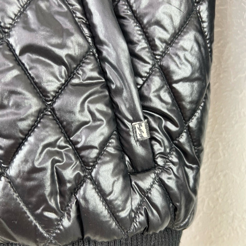 Billabong Puffy Hooded Jacket Y2K Shiny faerie‎ Grunge Goth Small - Picture 4 of 7